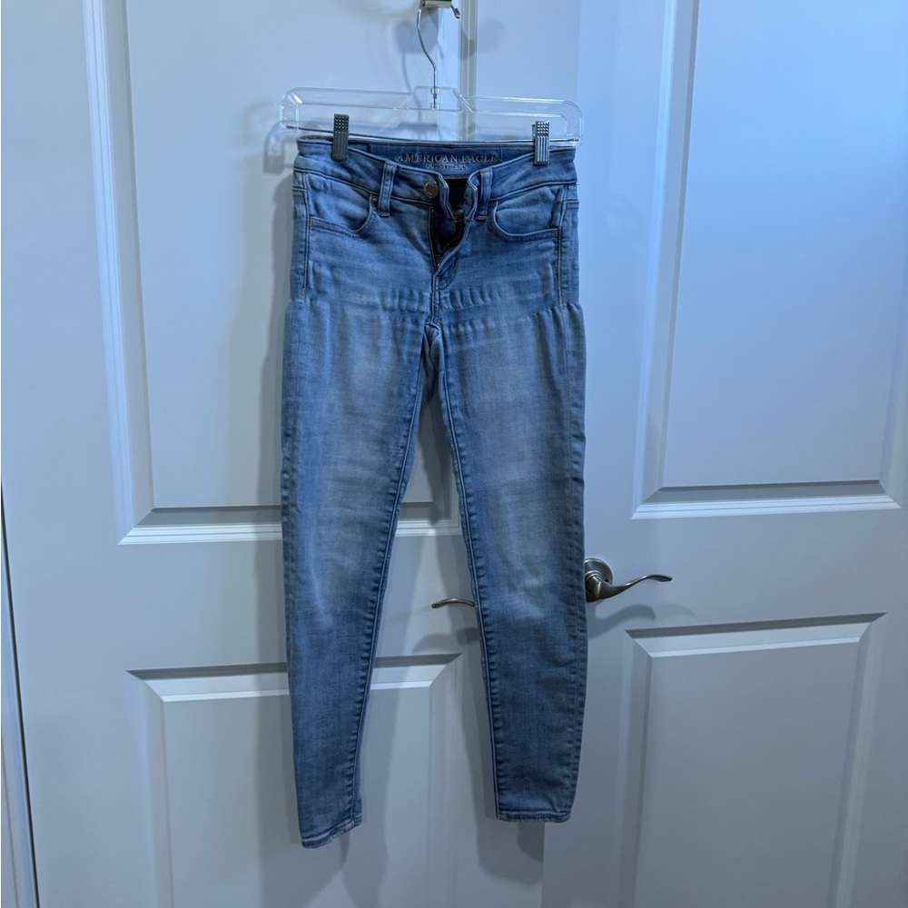 American Eagle Outfitters Light Blue Skinny Jeans